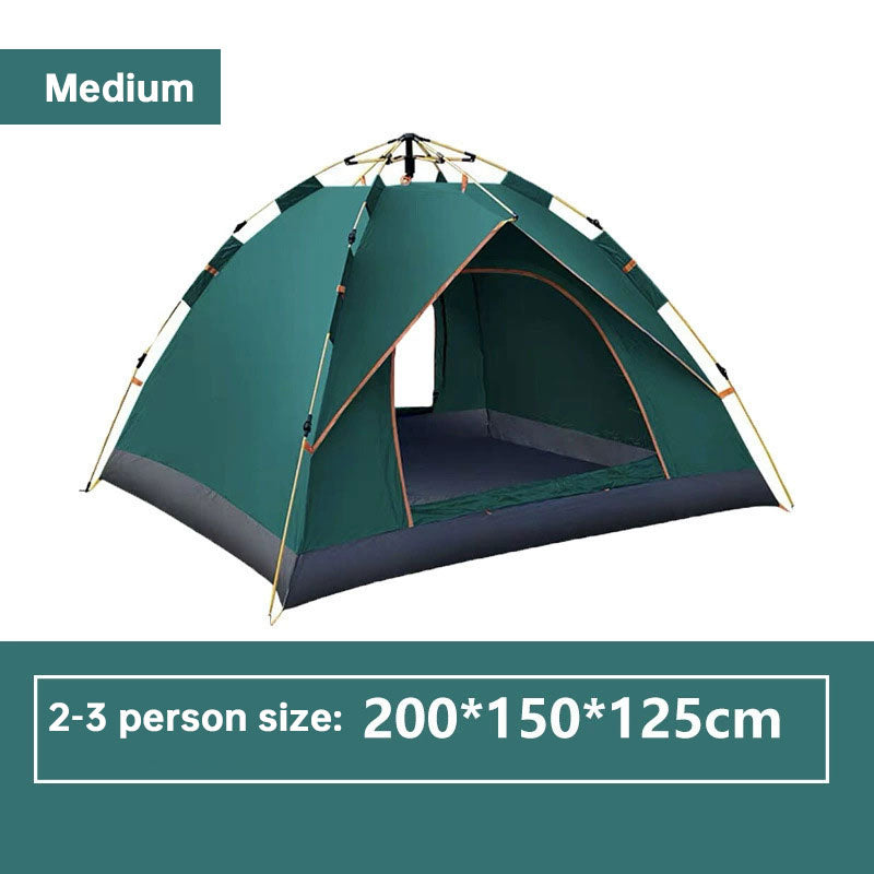 3-12 Person Double Layer 2-Bedroom Family Tunnel Camping Tent Waterproof Windproof UV Resistant for Outdoor Hiking & Camping