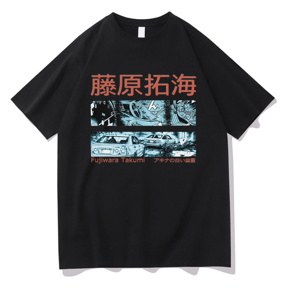 Initial D Printed Short Sleeve