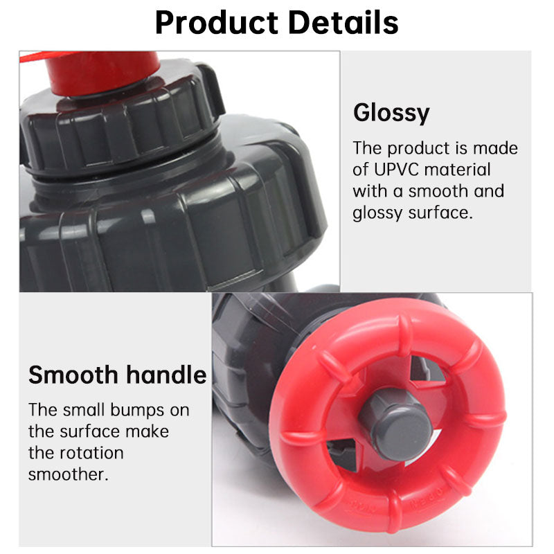 25/32/40mm UPVC Control Valve - Corrosion Resistant Plastic Gate Valve for Aquarium Sump & Garden Drip Irrigation Accessories