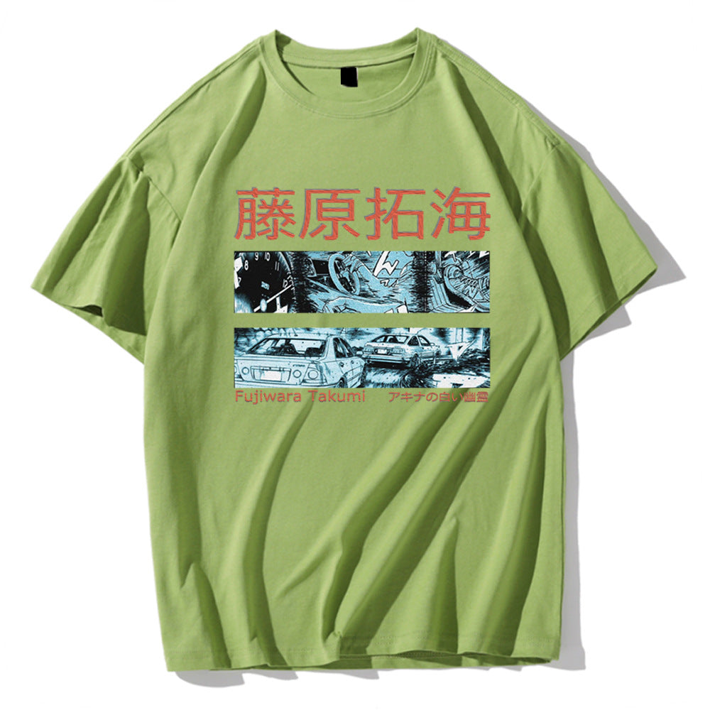 Initial D Printed Short Sleeve