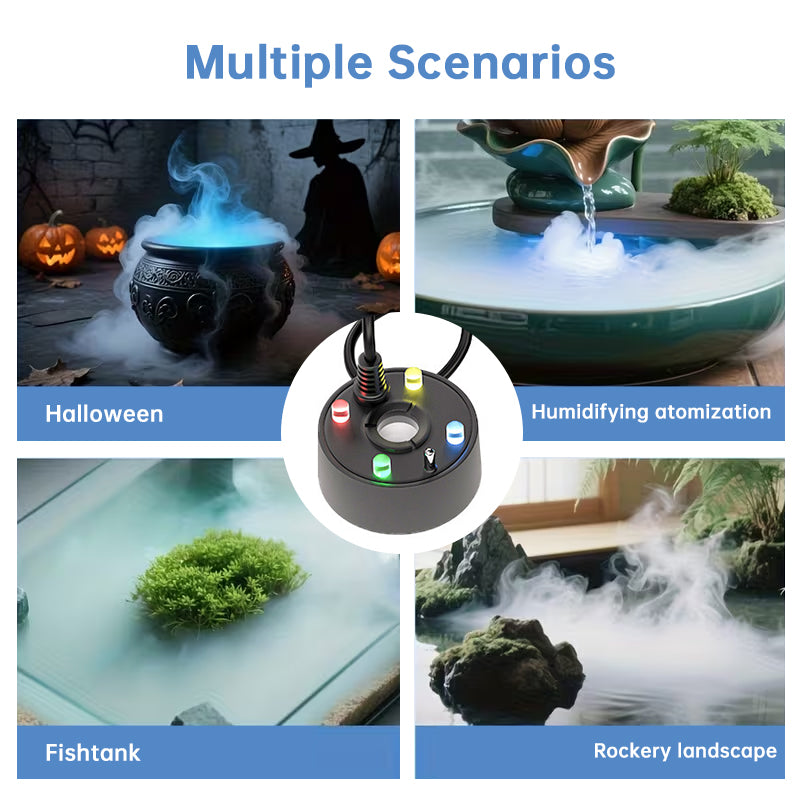 USB 5V Ultrasonic Mist Maker Fogger Pump for Pond, Fountain, Fish Tank & Rockery Landscape Humidifier