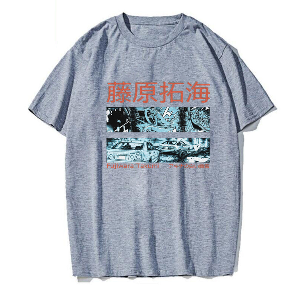 Initial D Printed Short Sleeve
