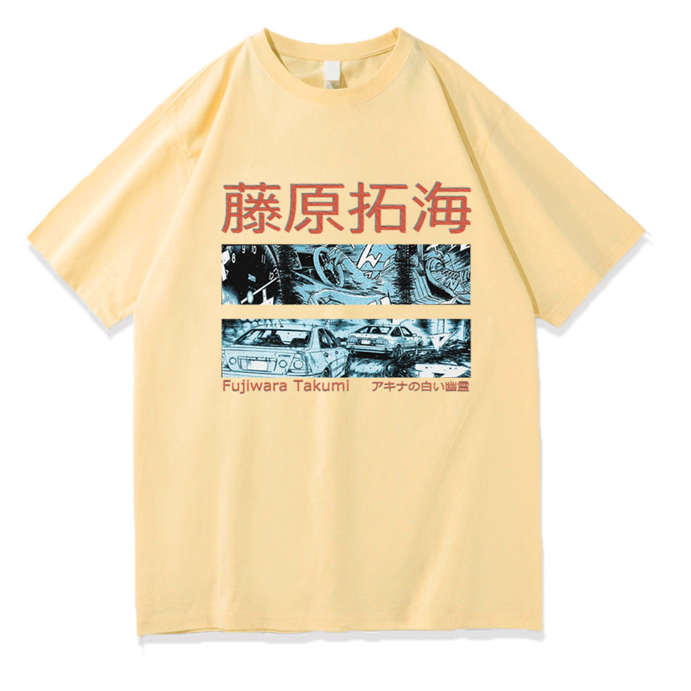 Initial D Printed Short Sleeve
