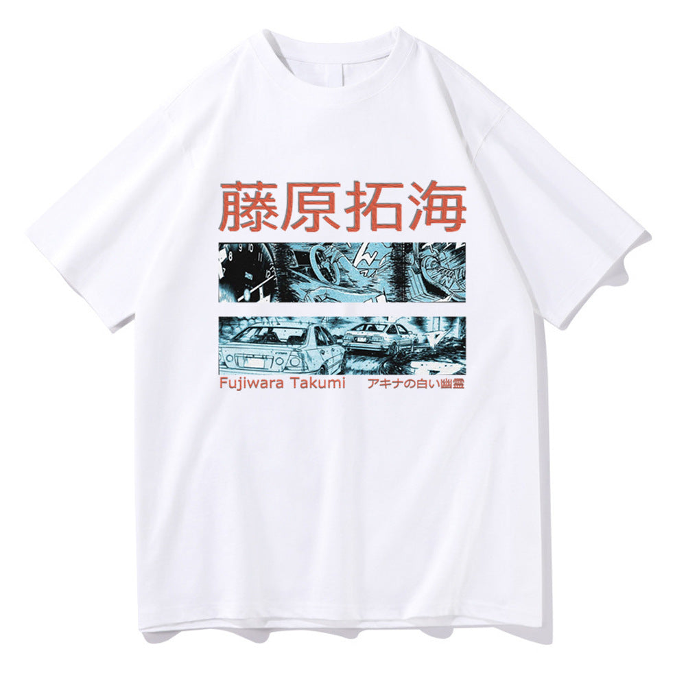 Initial D Printed Short Sleeve
